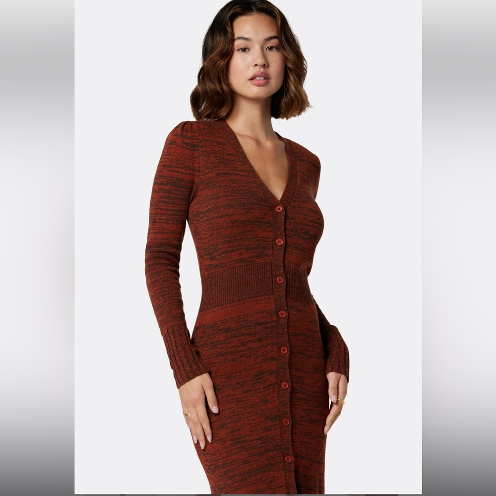 Joie Ebba Arabian Spice Sweater Wool Dress - Picture 3 of 7